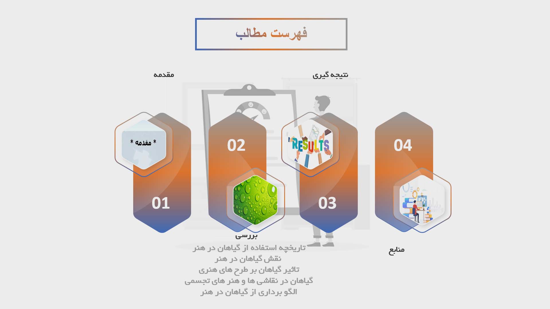 پاورپوینت در مورد گیاهان در نقاشی ها و هنر های تجسمی